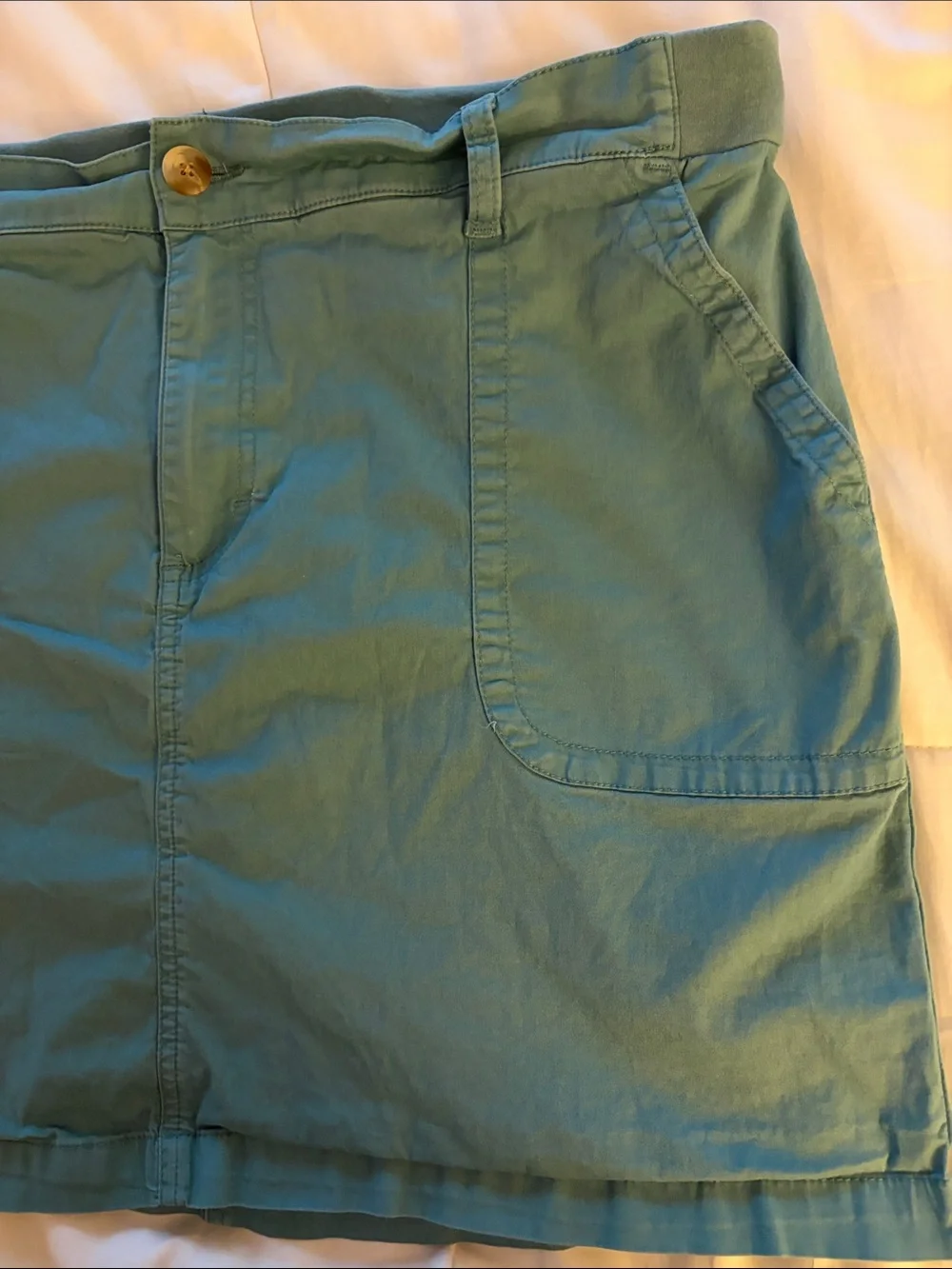 Lee Regular Fit Skort Mid Rise With Pockets Light Green Size 18 Medium